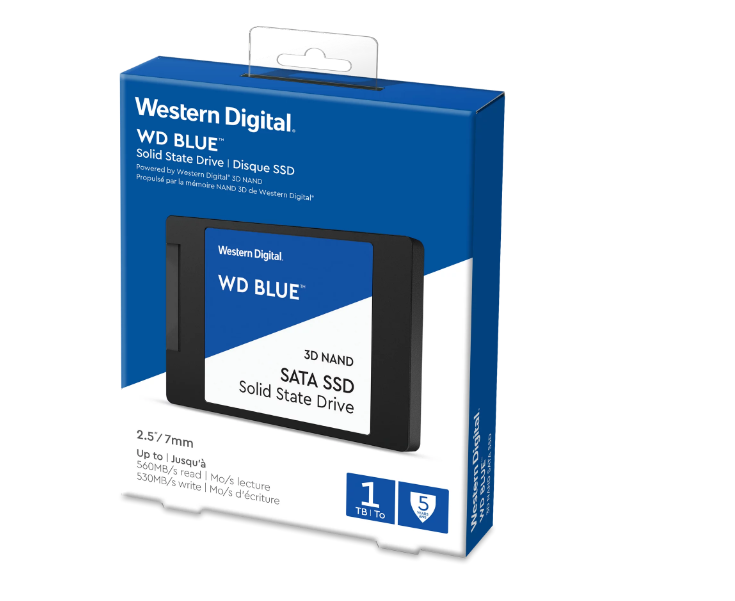 WD Blue SA510 SATA SSD 2.5”/7mm Cased