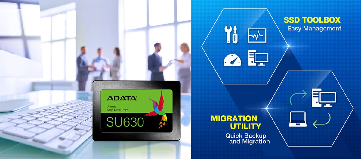 Unique value-added software controls SSD status with one hand