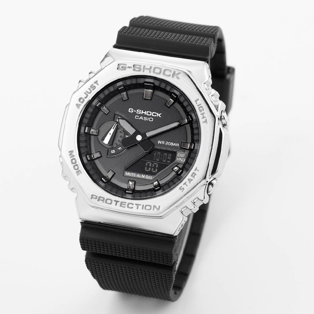 Casio GM2100 Farm Oak octagon watch in metal shell