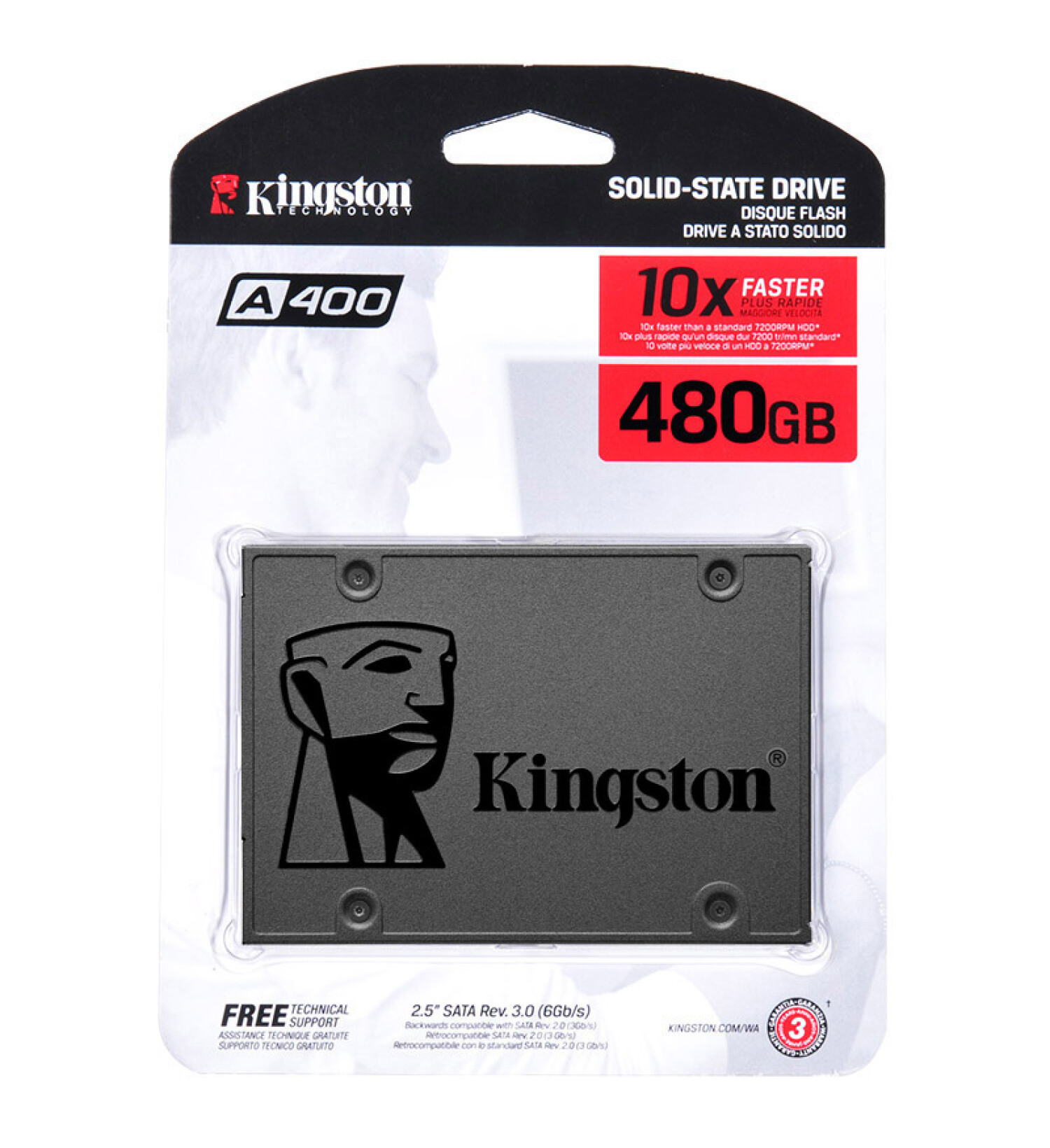 100% Original Kingston Ssd 120g 480g 960g 240g Ssd Hard Drive Sata3 Sa400 Ssd Solid State Drive For Laptop