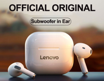 Lenovo Headset Earpiece Portable Bluetooth LP40 Lenovo Headphone True Wireless Headset With Mic Sport Earbuds