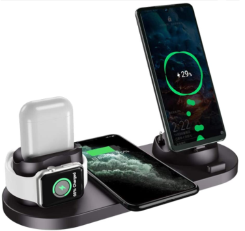 Wireless Charging Station Top sale 6 in 1 wireless charger customized brand Fast Charging Stand for phone/smart watch/earphone