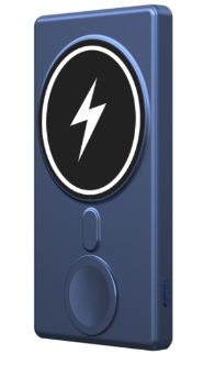 The new private model MagSafe magnetic suction wireless charging treasure is suitable for iPhone 12 three in one magnetic suctio
